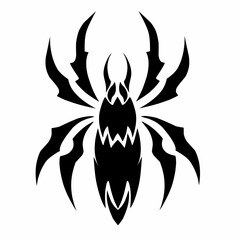 illustration vector graphic of design tribal art abstract spider tattoo