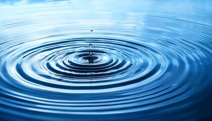 Water ripple effect with blue shades