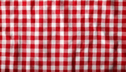 red and white checkered tablecloth texture