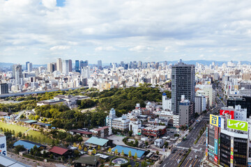 Osaka Aerial View in Japan