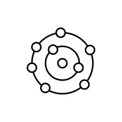 Antioxidant icon Outline vector for web ui