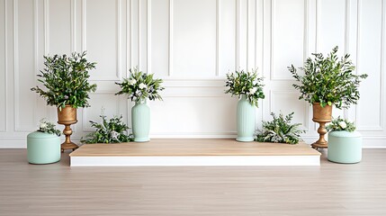 Create a stunning floral display with elegant decor for your special event