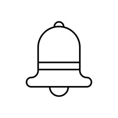Bell icon Outline vector for web ui