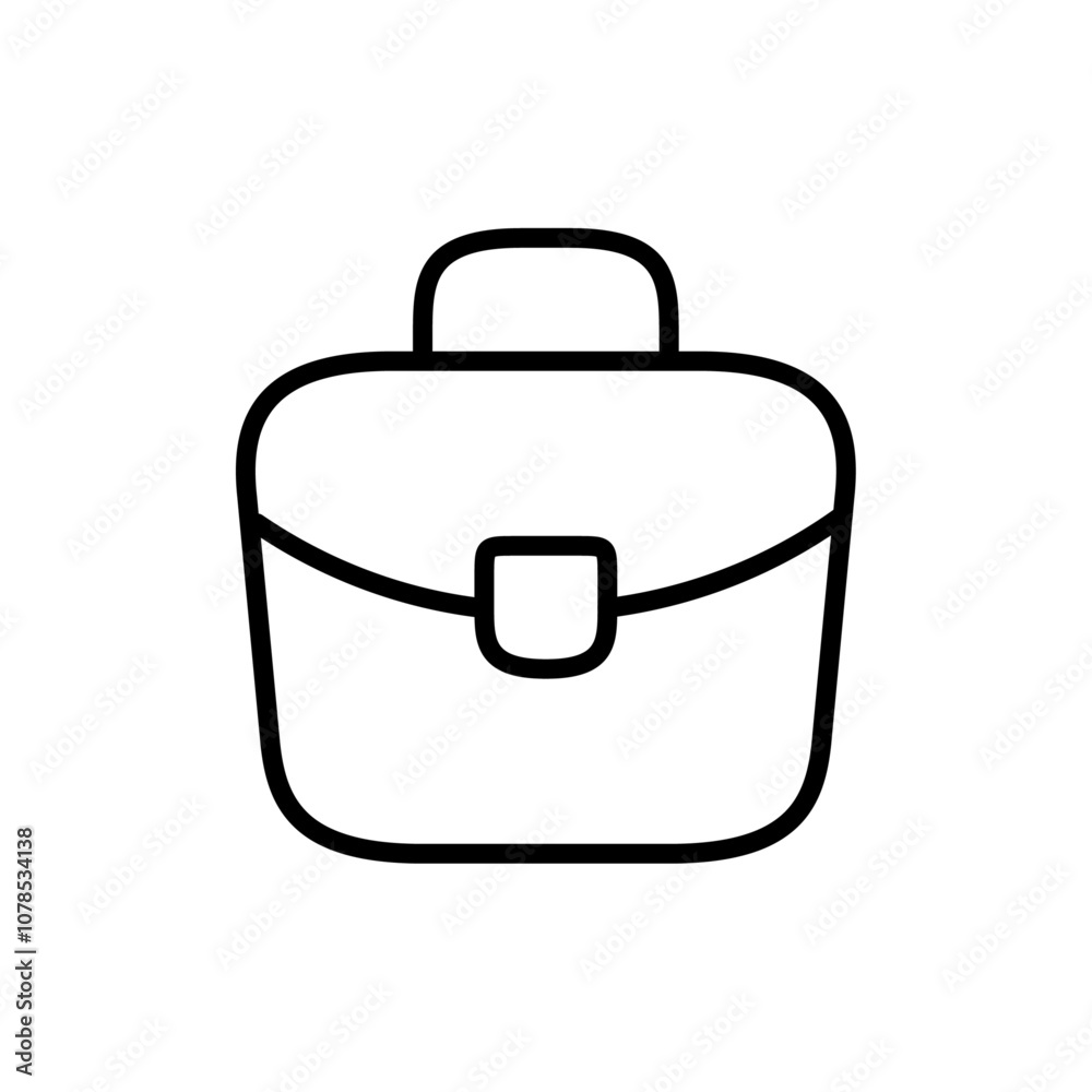 Poster briefcase icon outline vector for web ui