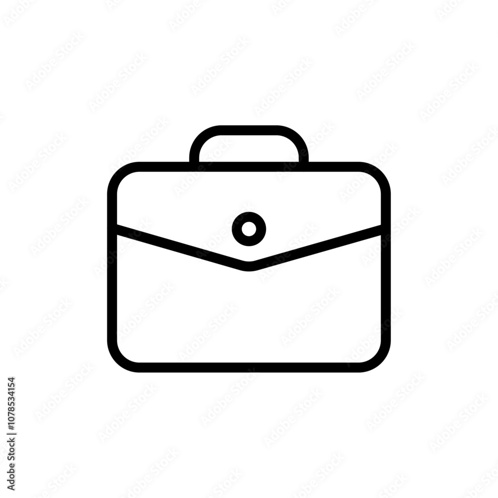 Fototapete briefcase icon outline vector for web ui