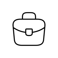 Briefcase icon Outline vector for web ui