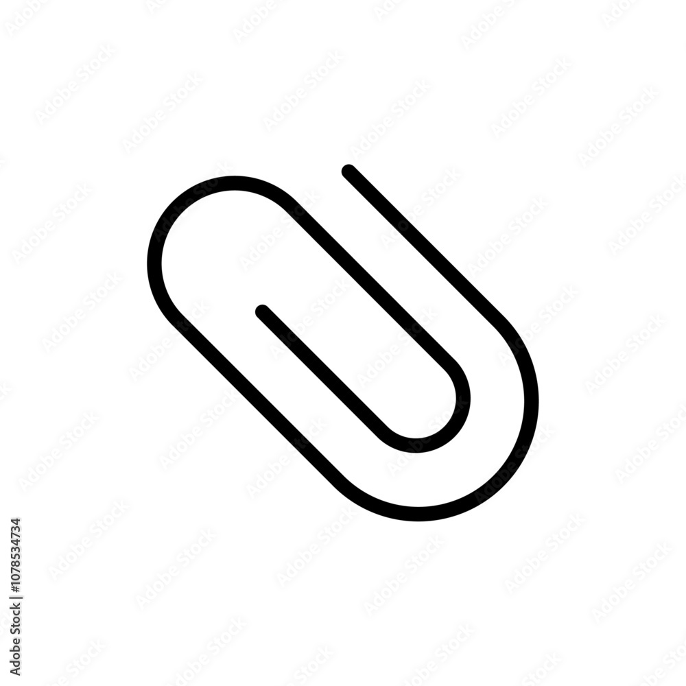 Poster clip icon outline vector for web ui