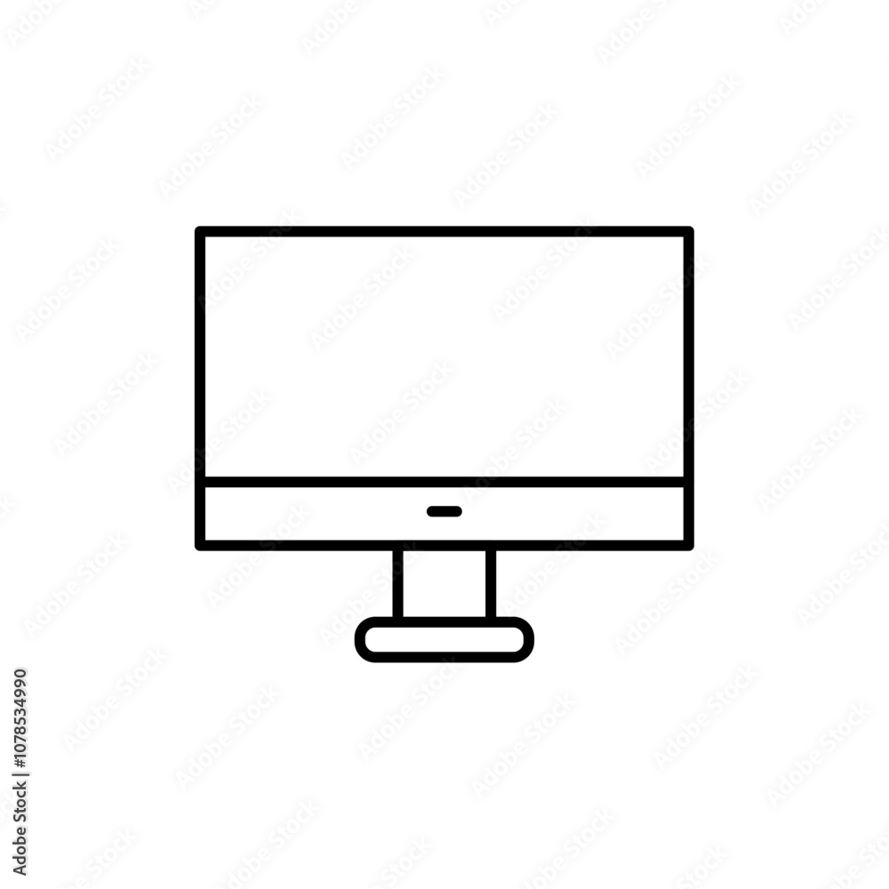 Poster Computer Screen icon Outline vector for web ui