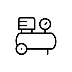 Compressor icon Outline vector for web ui