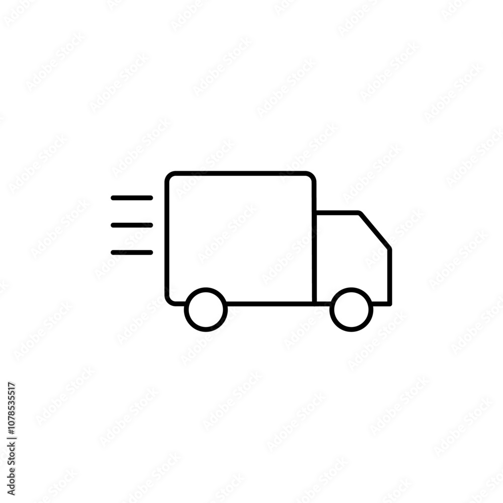 Aufkleber Delivery icon Outline vector for web ui