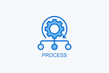 Process Vector Icon Or Logo Illustration