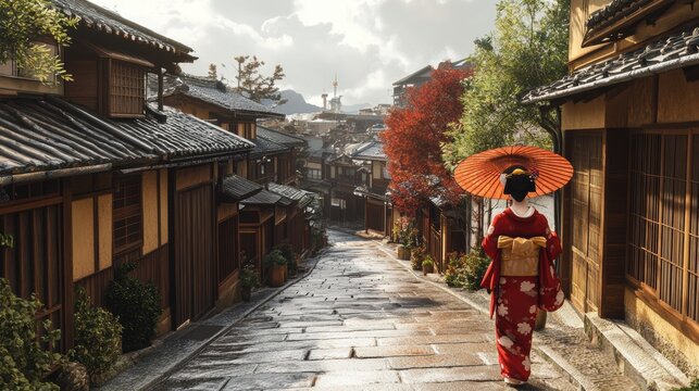 Explore the enchanting travel scene of geon district in high-definition gigapixel detail