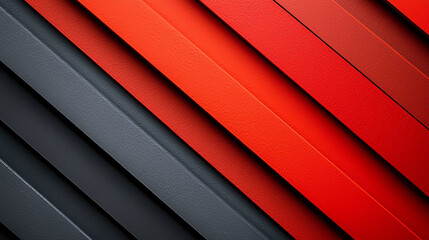 Obraz premium Bold Geometric Abstract Art with Red and Gray Diagonal Lines