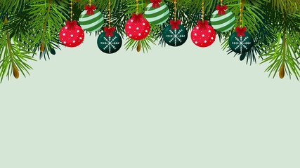 สำเนาขอChristmas card, light green backgroundง พื้นหลังแนวนอน - 37