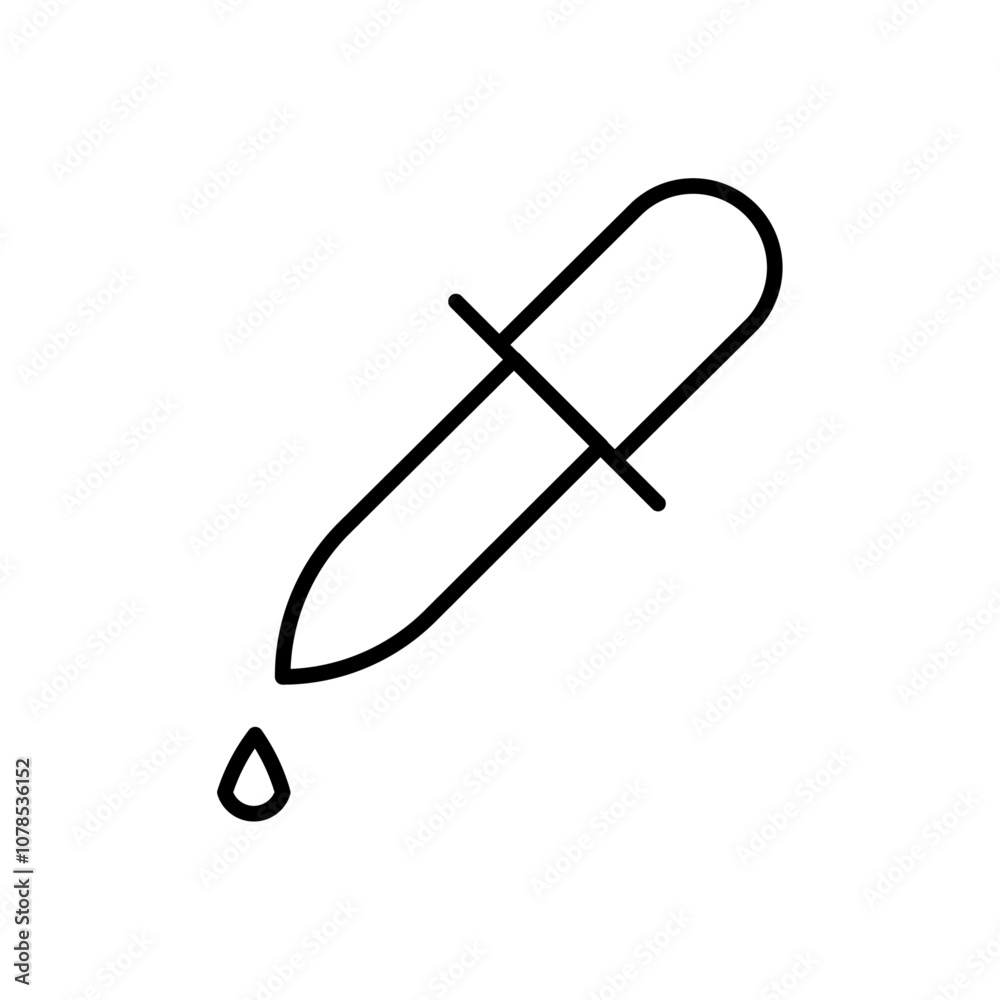 Poster Dropper icon Outline vector for web ui