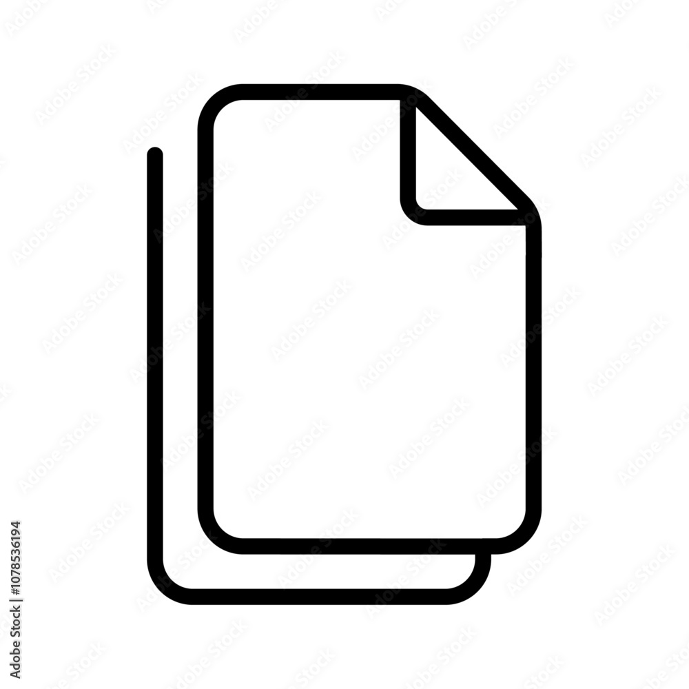 Aufkleber duplicate icon outline vector for web ui