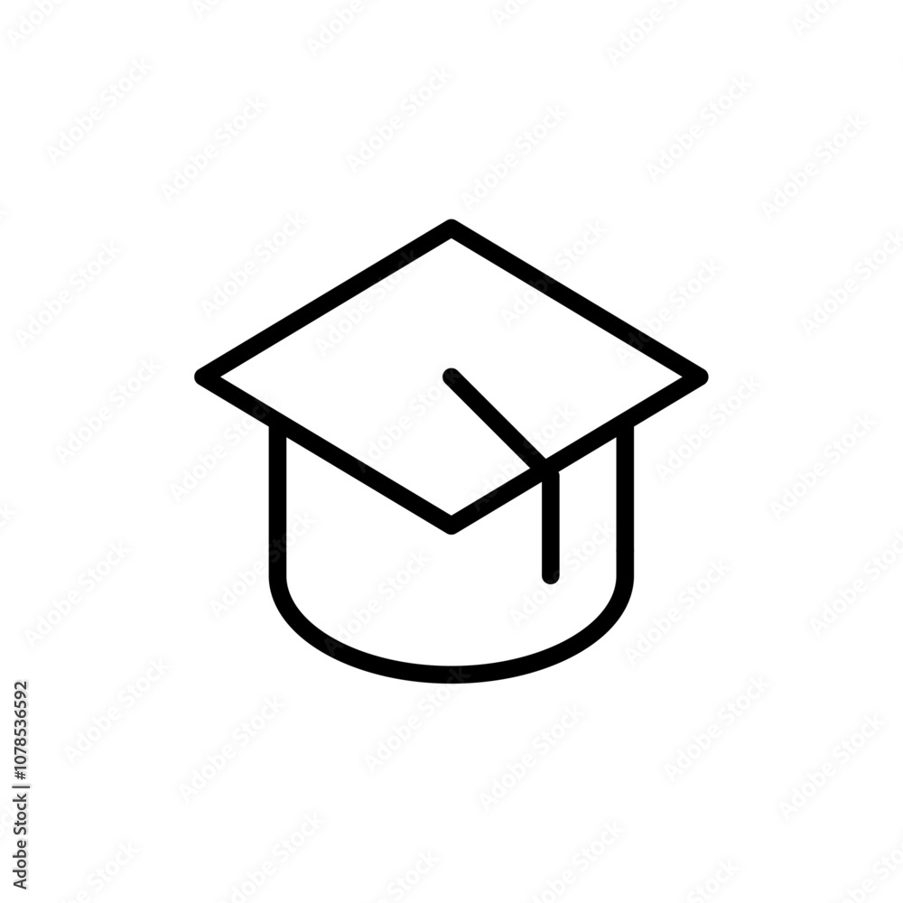 Poster Education icon Outline vector for web ui