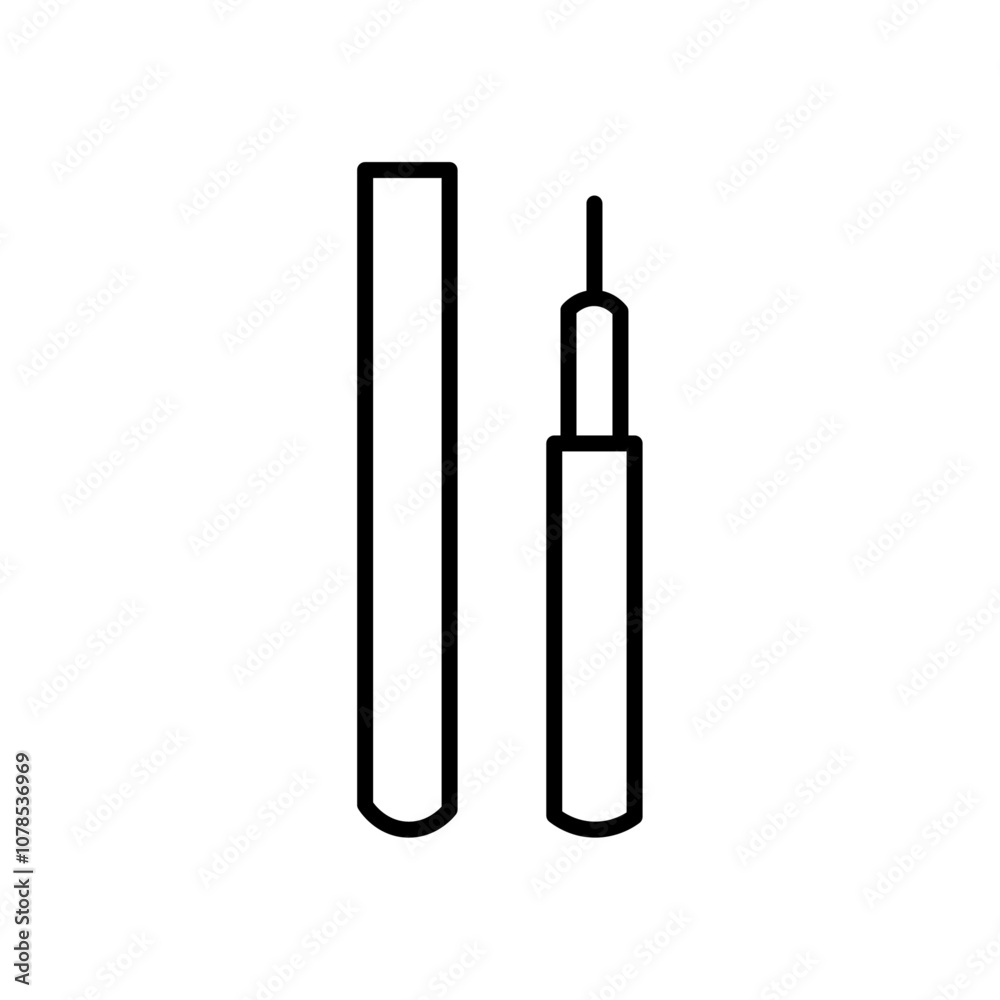 Poster Eye liner icon Outline vector for web ui