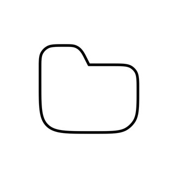 recommend clip art: Folder icon Outline vector for web ui