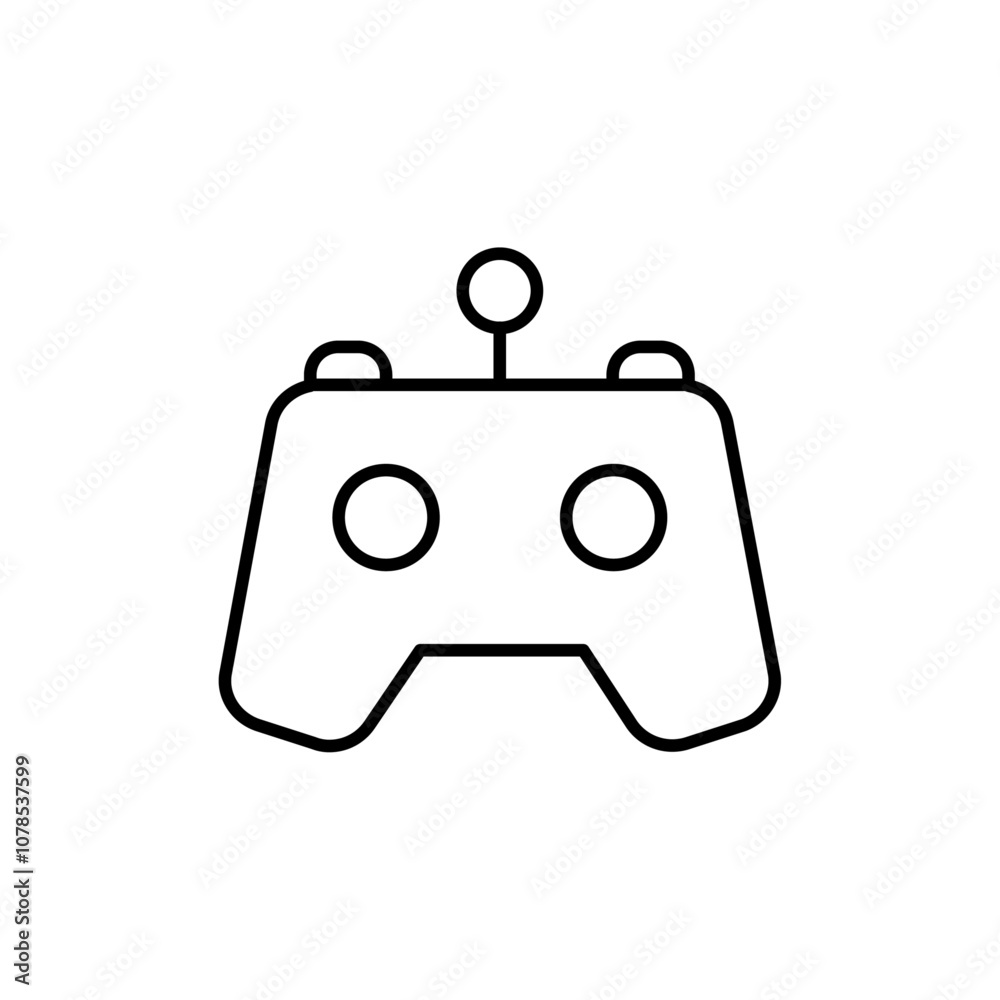 Fototapete gamepad icon outline vector for web ui