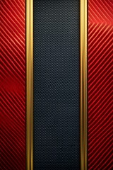 A vertical background with a red carbon fiber texture and a golden border, creating an elegant look for web design or graphic designs. 