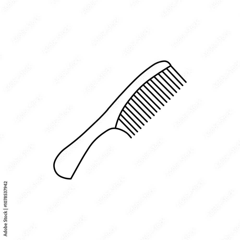 Poster hair brush icon outline vector for web ui