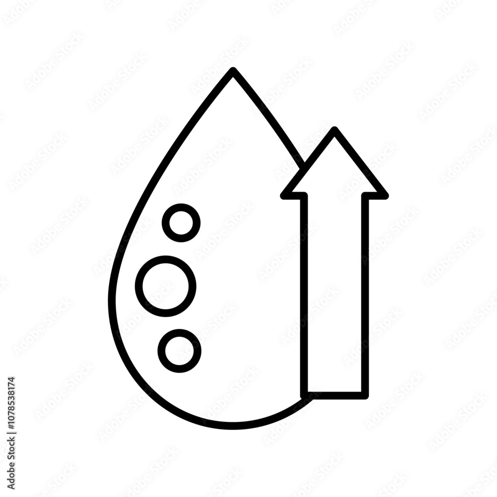 Poster High cholesterol icon Outline vector for web ui