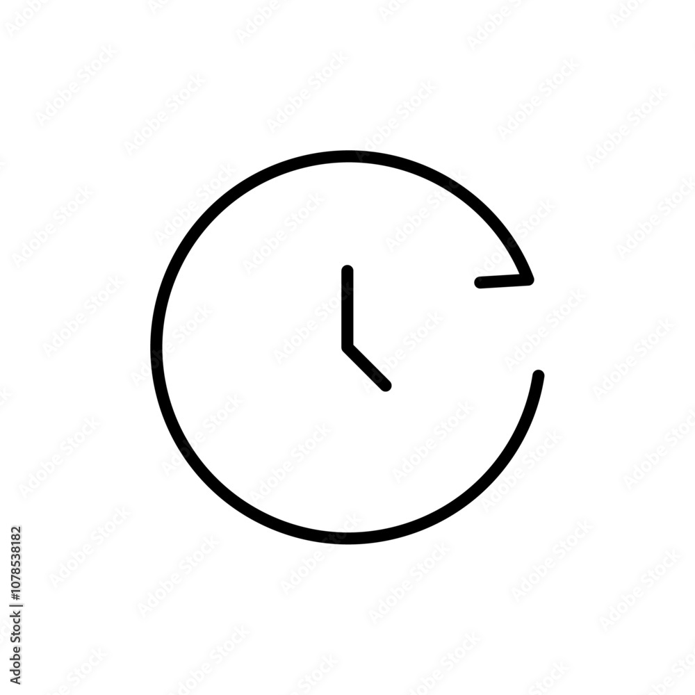 Poster history icon outline vector for web ui