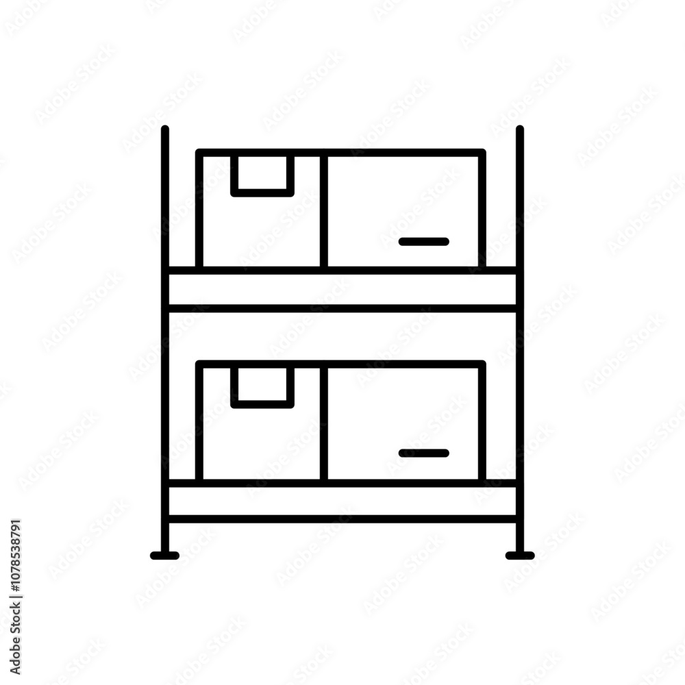 Poster Inventory icon Outline vector for web ui
