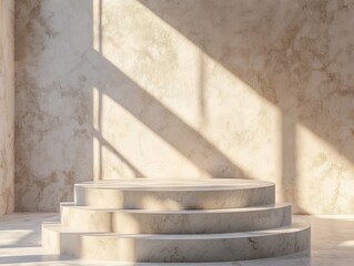 Discover the stunning gigapixel-quality rendering of an empty podium in high fidelity