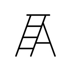 Ladder icon Outline vector for web ui