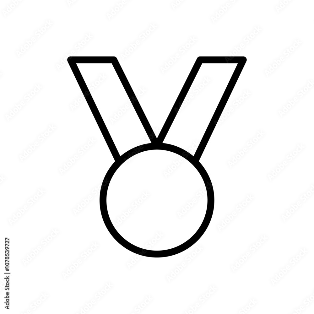 Poster medal icon outline vector for web ui