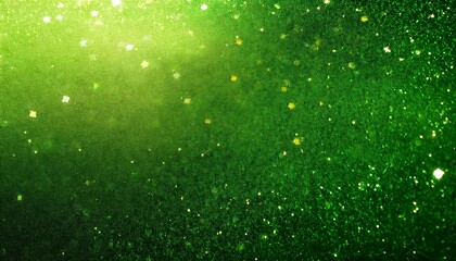 Green color gradation with sparkling effect