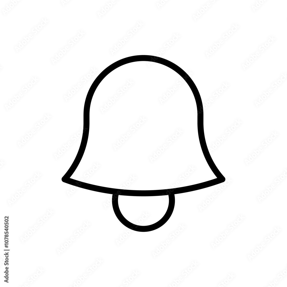 Poster Notification icon Outline vector for web ui