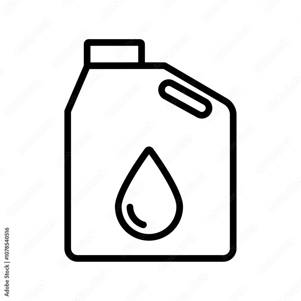 Poster Oil can icon Outline vector for web ui
