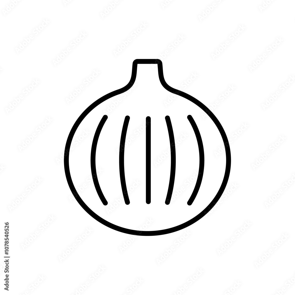 Aufkleber Onion icon Outline vector for web ui