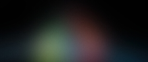 Noise green, black dark and red abstract background. Colorful gradient. Holographic blurred grainy gradient banner background texture.