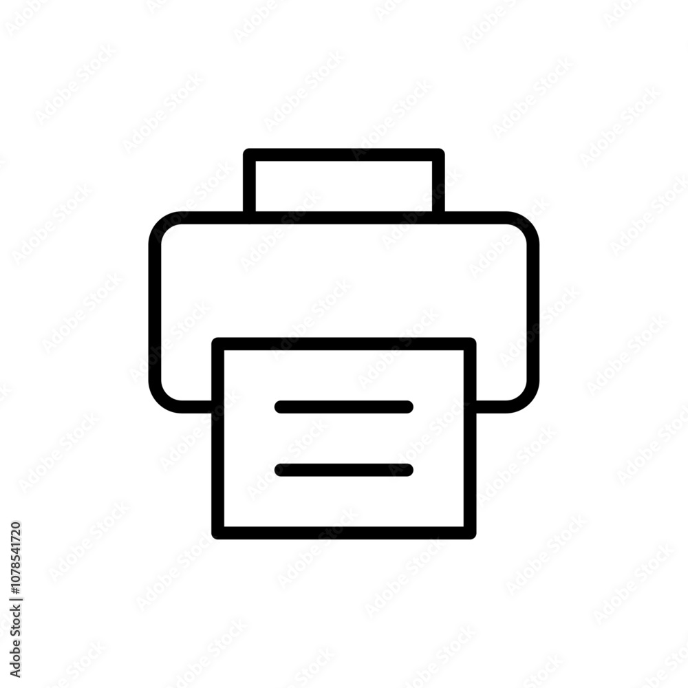 Aufkleber Print icon Outline vector for web ui