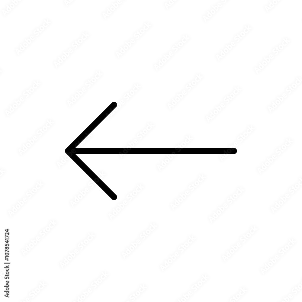 Poster previous icon outline vector for web ui