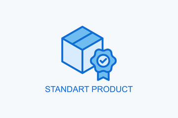 Standart Product Vector Icon Or Logo Illustration