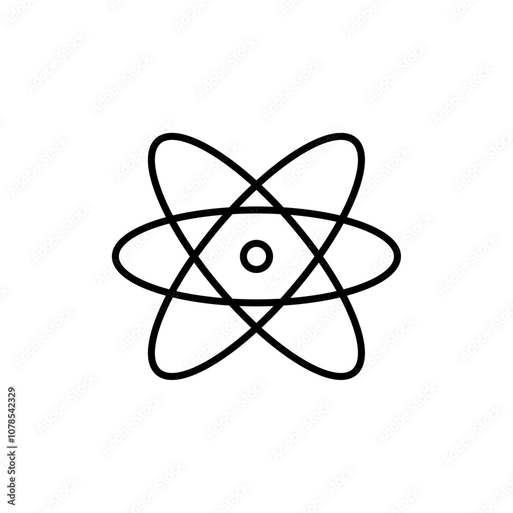 Aufkleber science icon outline vector for web ui