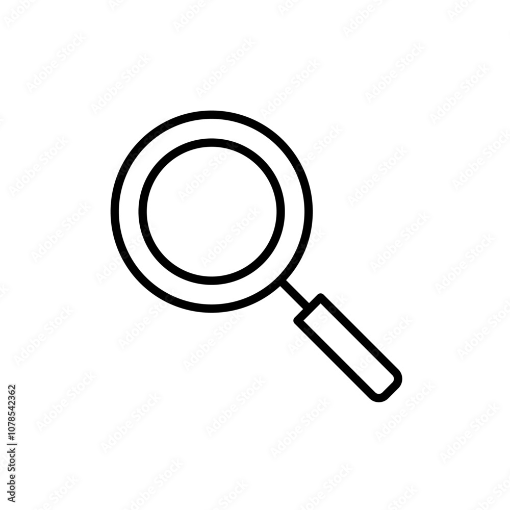 Poster Search icon Outline vector for web ui
