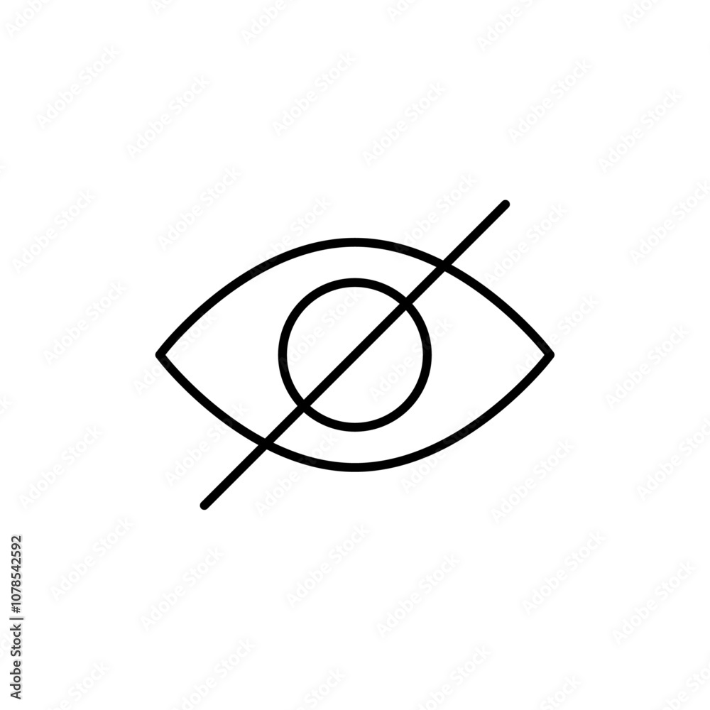 Poster Sensitive content Outline vector for web ui