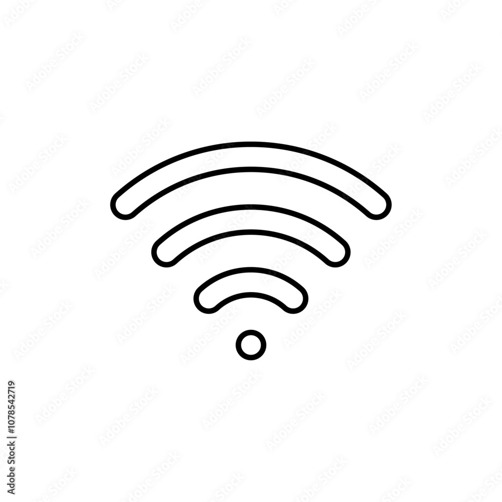 Aufkleber Signal Icon Outline vector for web ui
