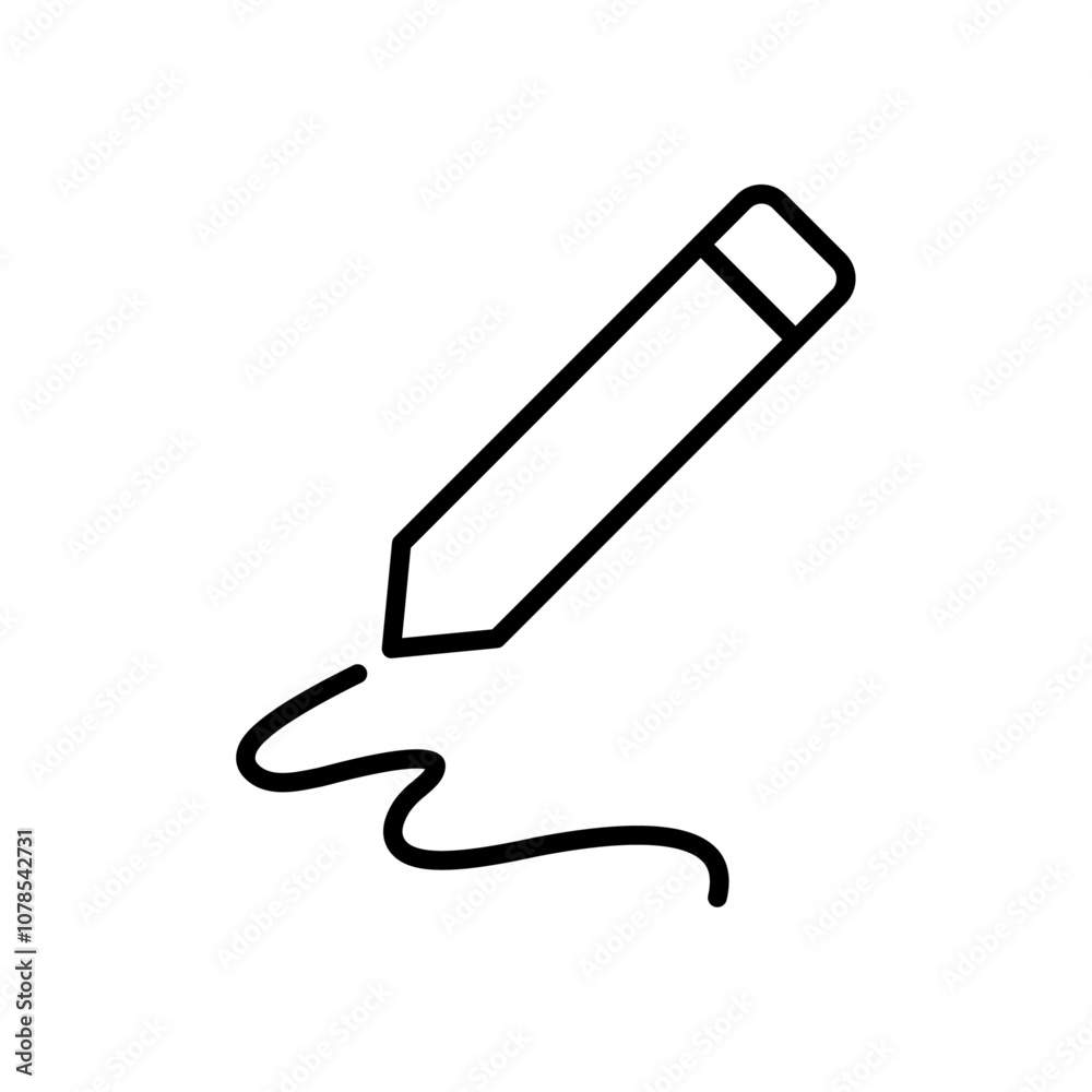 Poster signed document icon outline vector for web ui