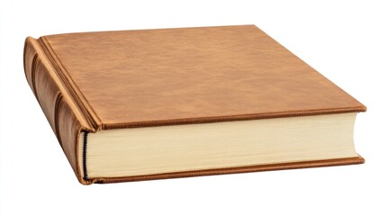 Obraz premium A Classic Book with a Brown Leather Cover