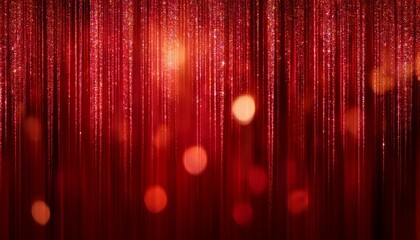 abstract background of a blurred red party glitter curtain