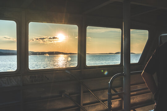 sunset from the window