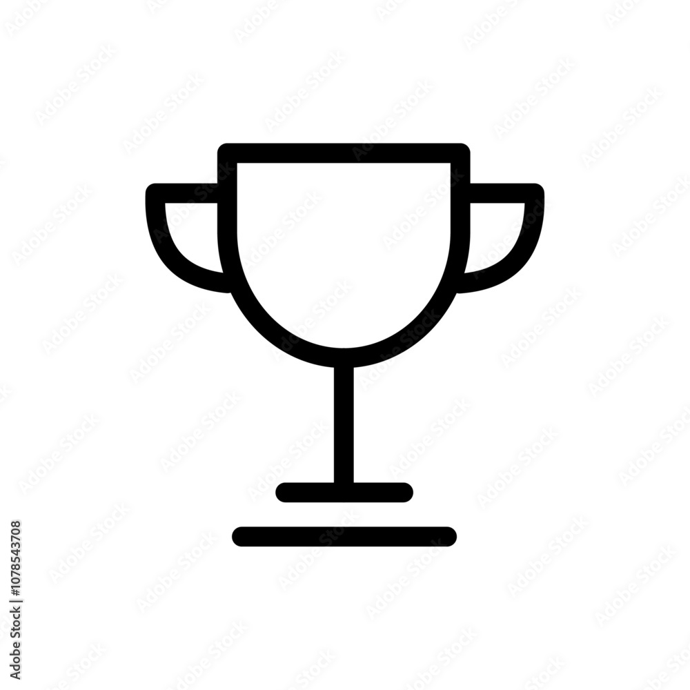 Poster trophy icon outline vector for web ui
