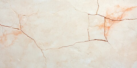 Fototapeta premium A close-up of a cracked marble surface with subtle color variations and textures.